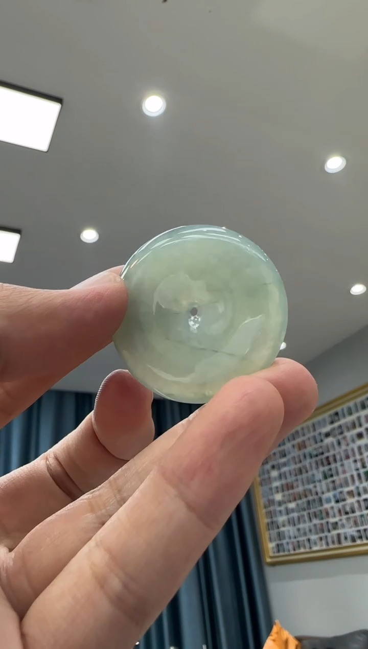 颈饰未镶嵌翡翠天然翡翠A货孤品一件