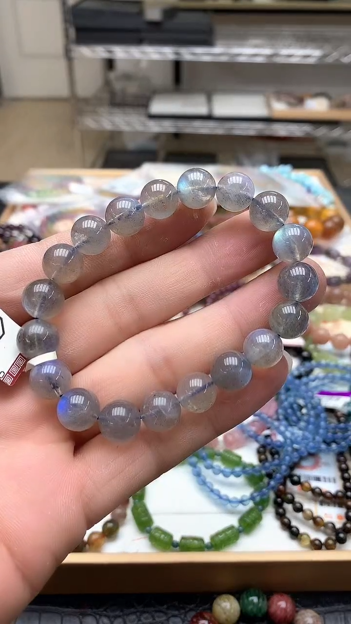 【闪购商品】拉长石手链未镶嵌手链42