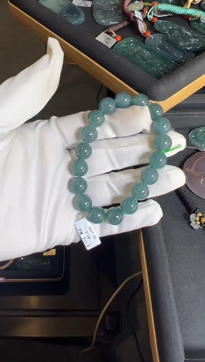 未镶嵌手链翡翠手串