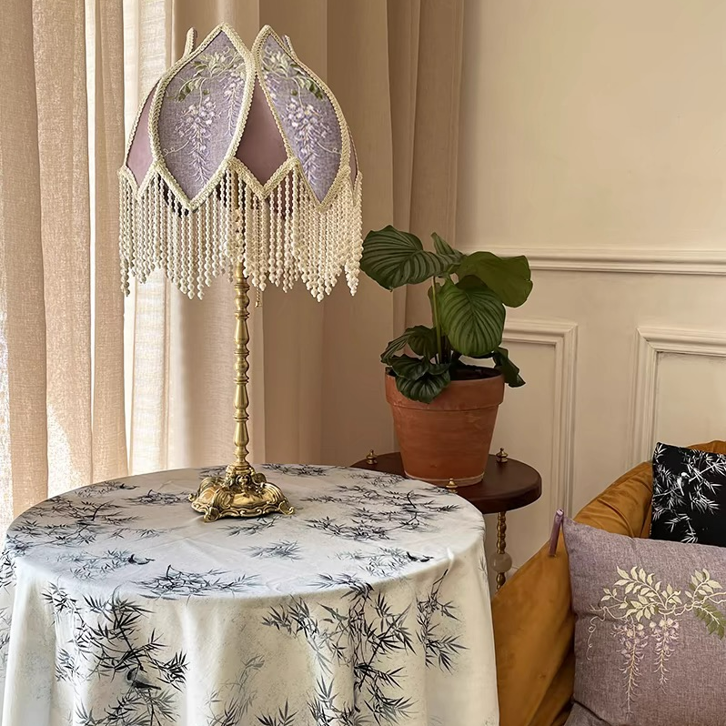 复古风美式法式欧式台灯黄铜百搭客厅卧室通用