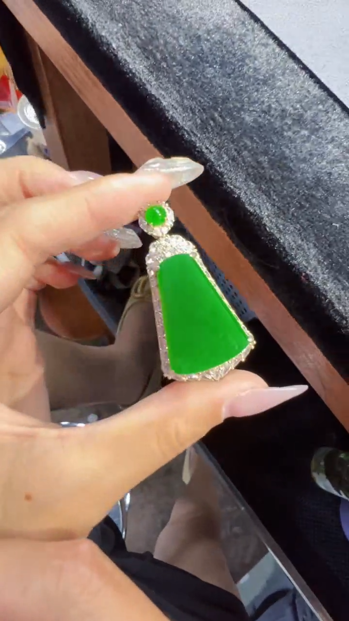 定制翡翠银S925镶嵌无事牌商品多样性发货1