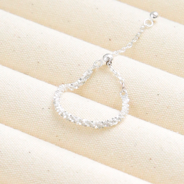 925银戒指 S925纯银戒指高级爆闪百搭精致尾戒银戒气质首饰女款