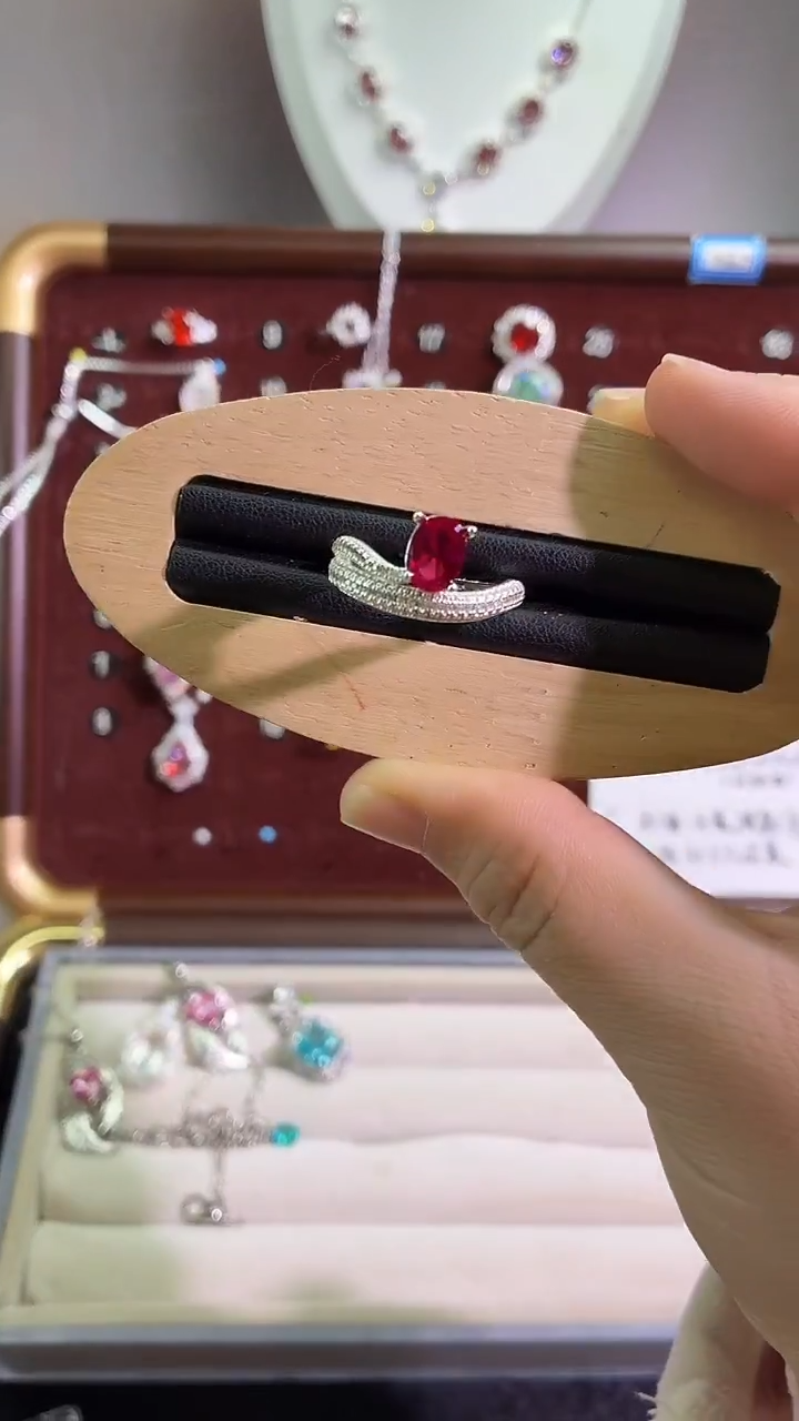 锆石铜合金21号 6*8蛋形 【鸟巢】戒托