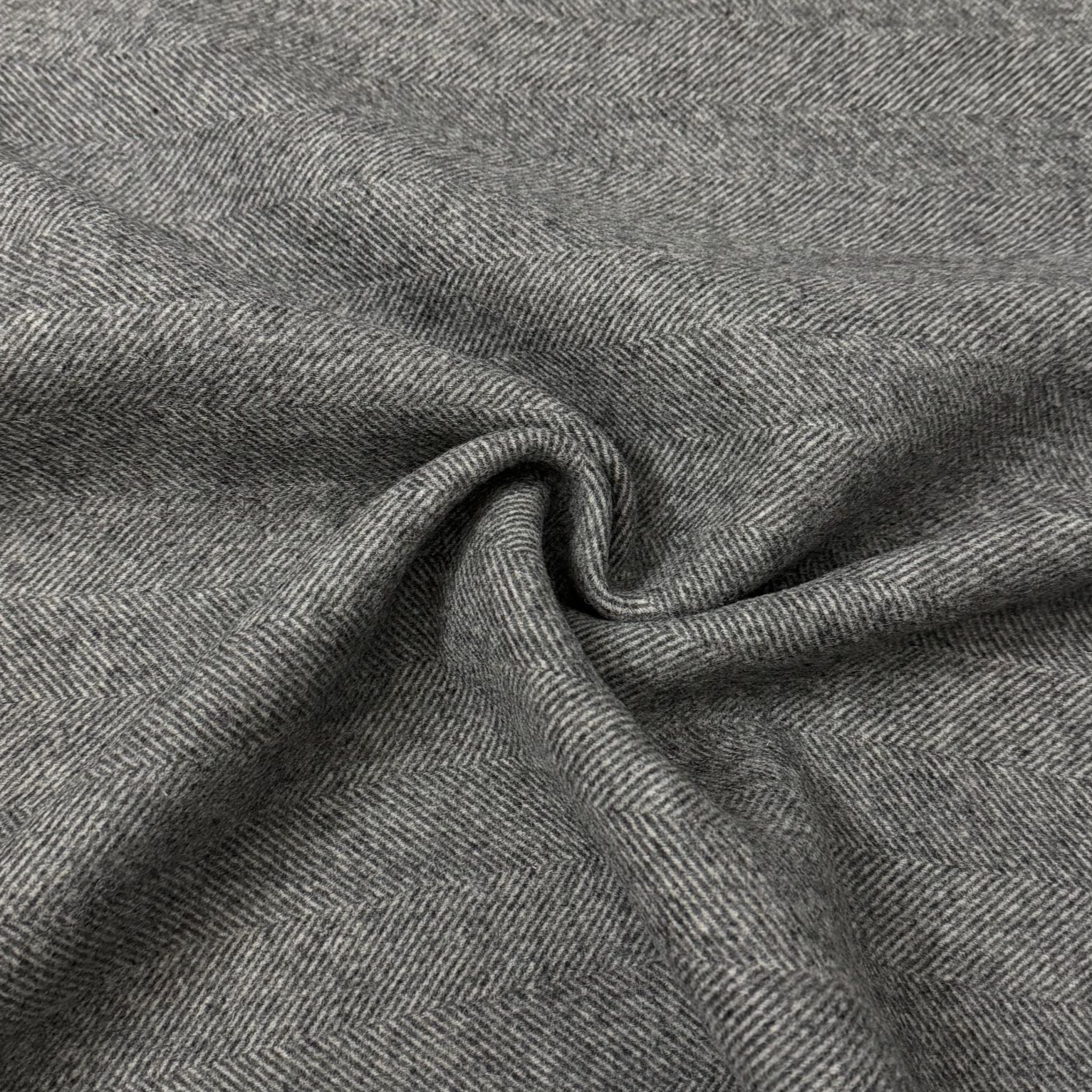 1000克【深灰色人字纹双面羊毛呢】冬季羊毛马甲西服外套面料