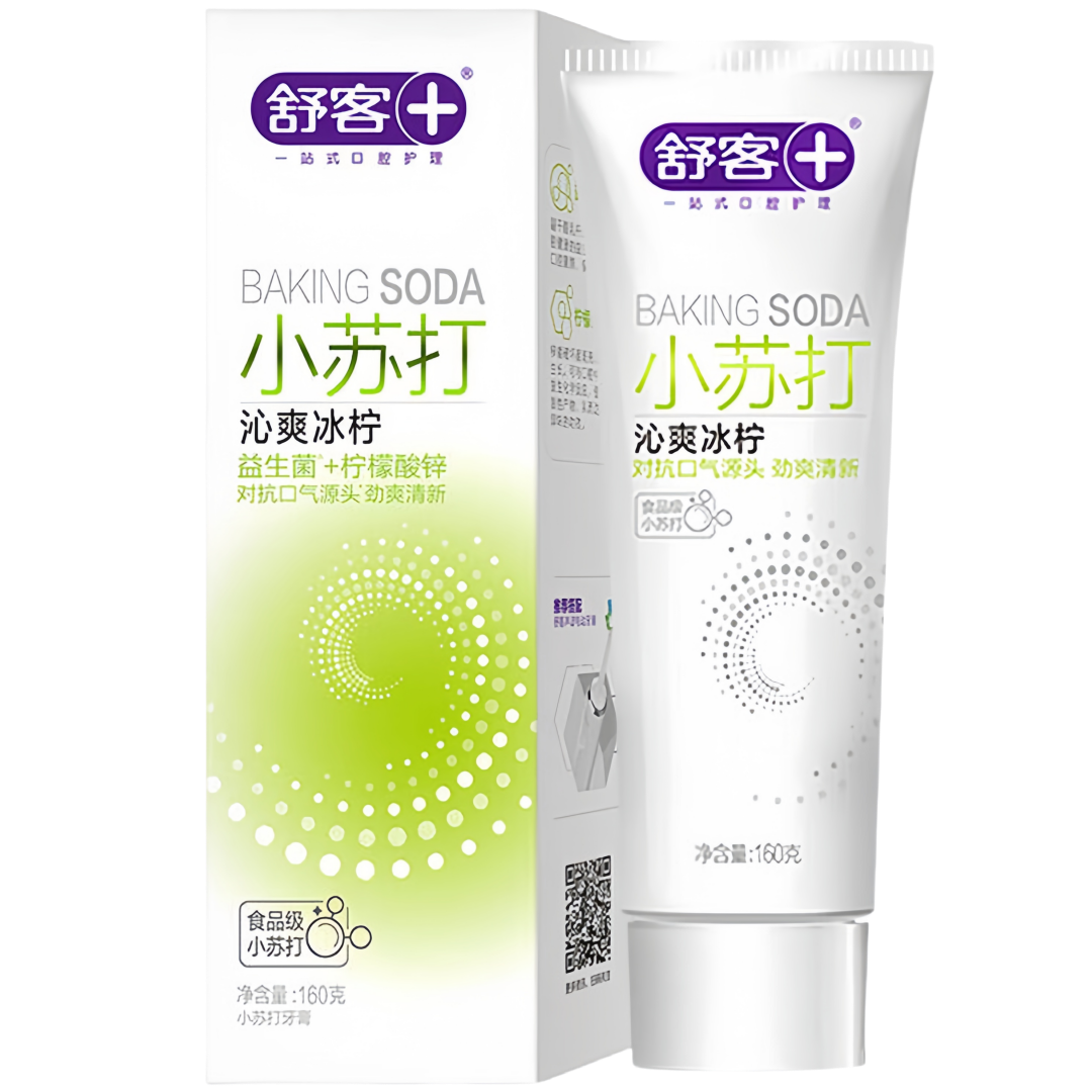 舒客 小苏打沁爽冰柠牙膏 160g/支