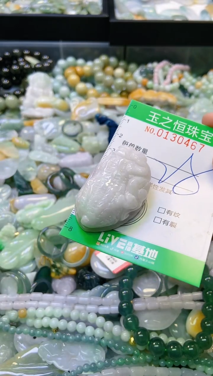 翡翠未镶嵌颈饰闪购0130467