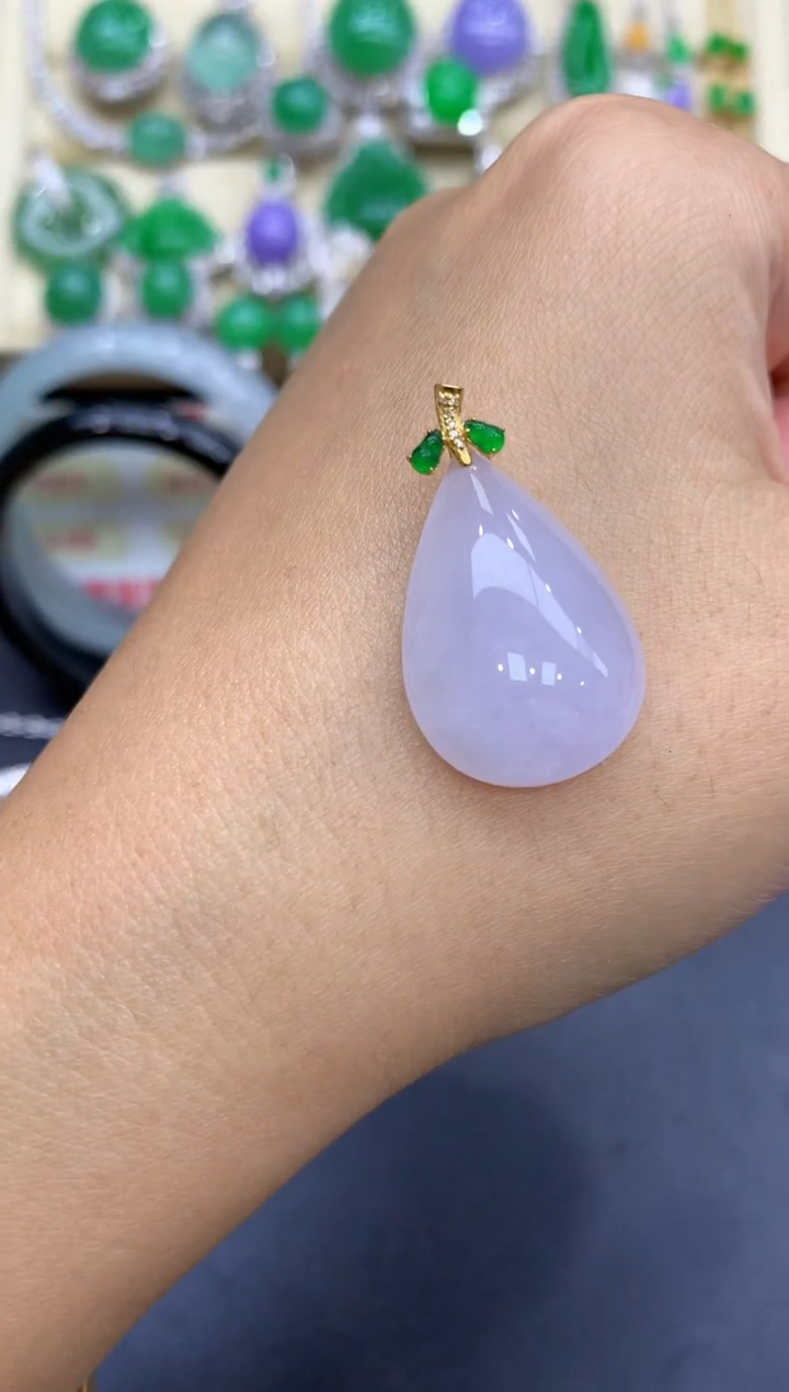 颈饰18K金镶嵌翡翠152中国好珍宝1