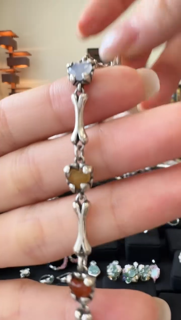 银S925镶嵌手链翡翠手链