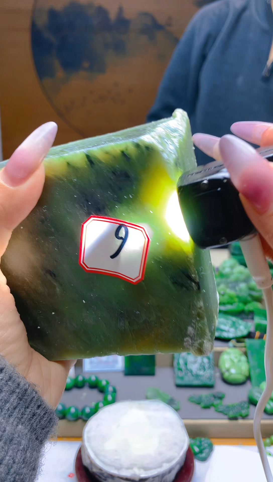 【闪购商品】和田玉（碧玉）珠宝半成品未镶嵌1