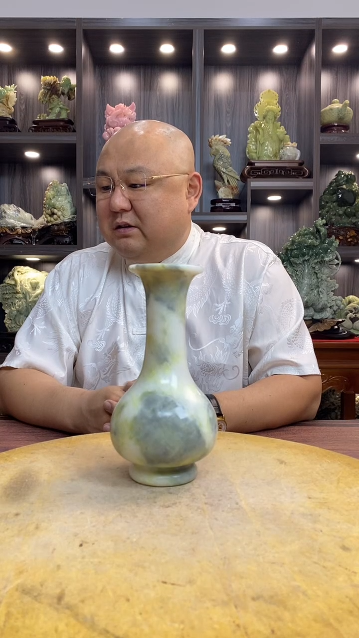 玉禅****） 玉岫岩料手工雕刻摆件居家装饰送礼一物一图