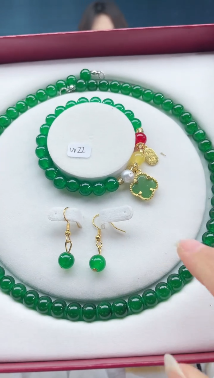 【闪购商品】玛瑙/玉髓颈饰合金8