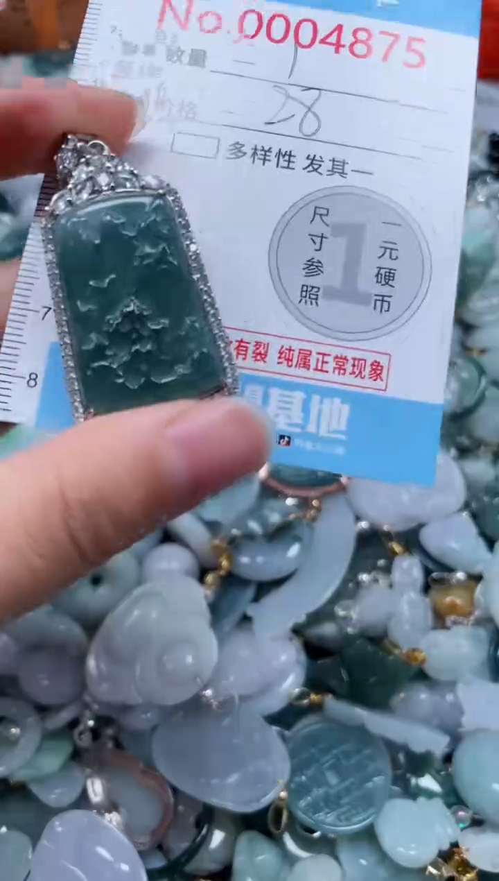 颈饰未镶嵌翡翠4875