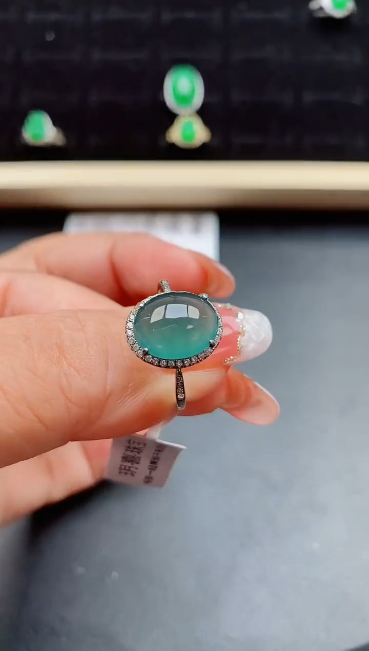 【闪购商品】翡翠戒指银S925镶嵌05800
