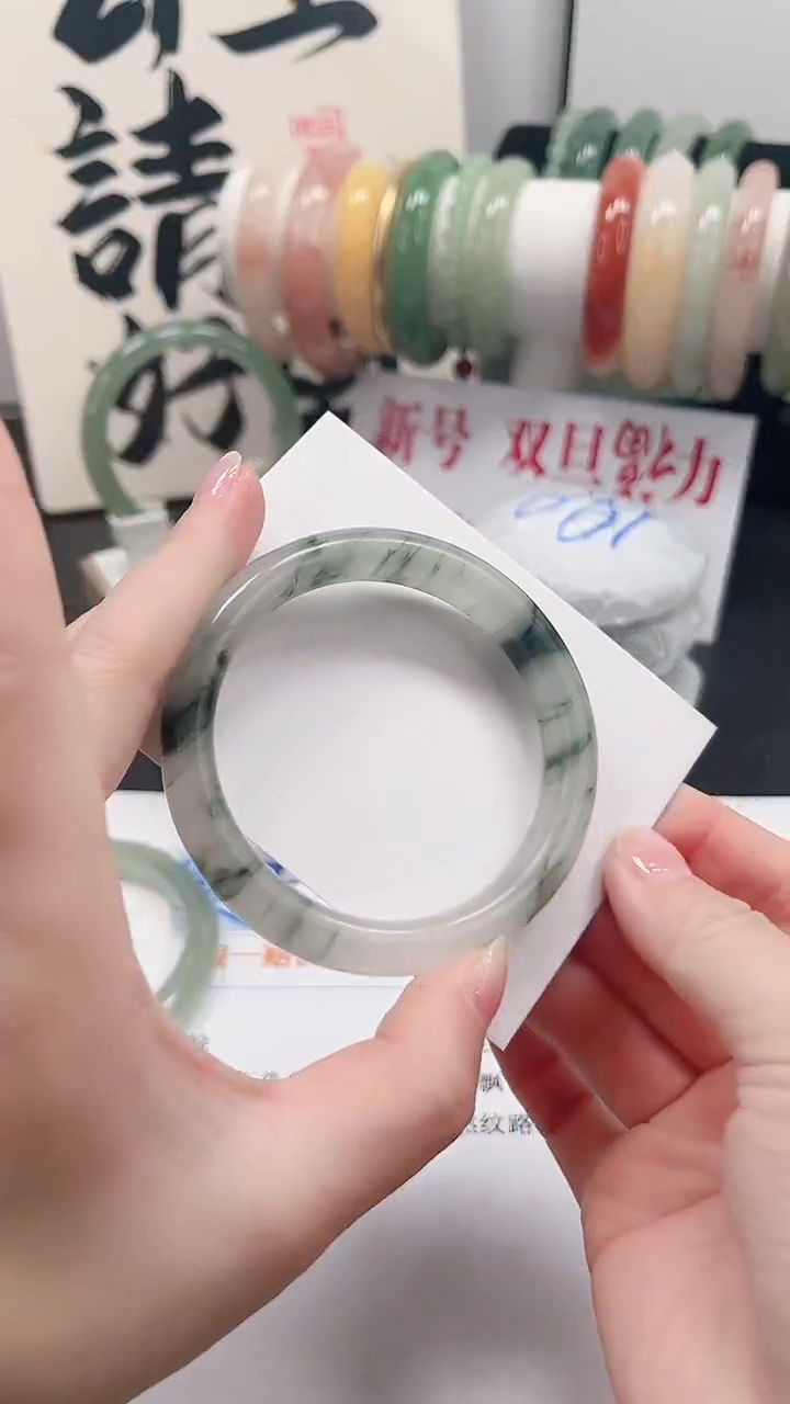 未镶嵌手镯石英质玉t2-55.3