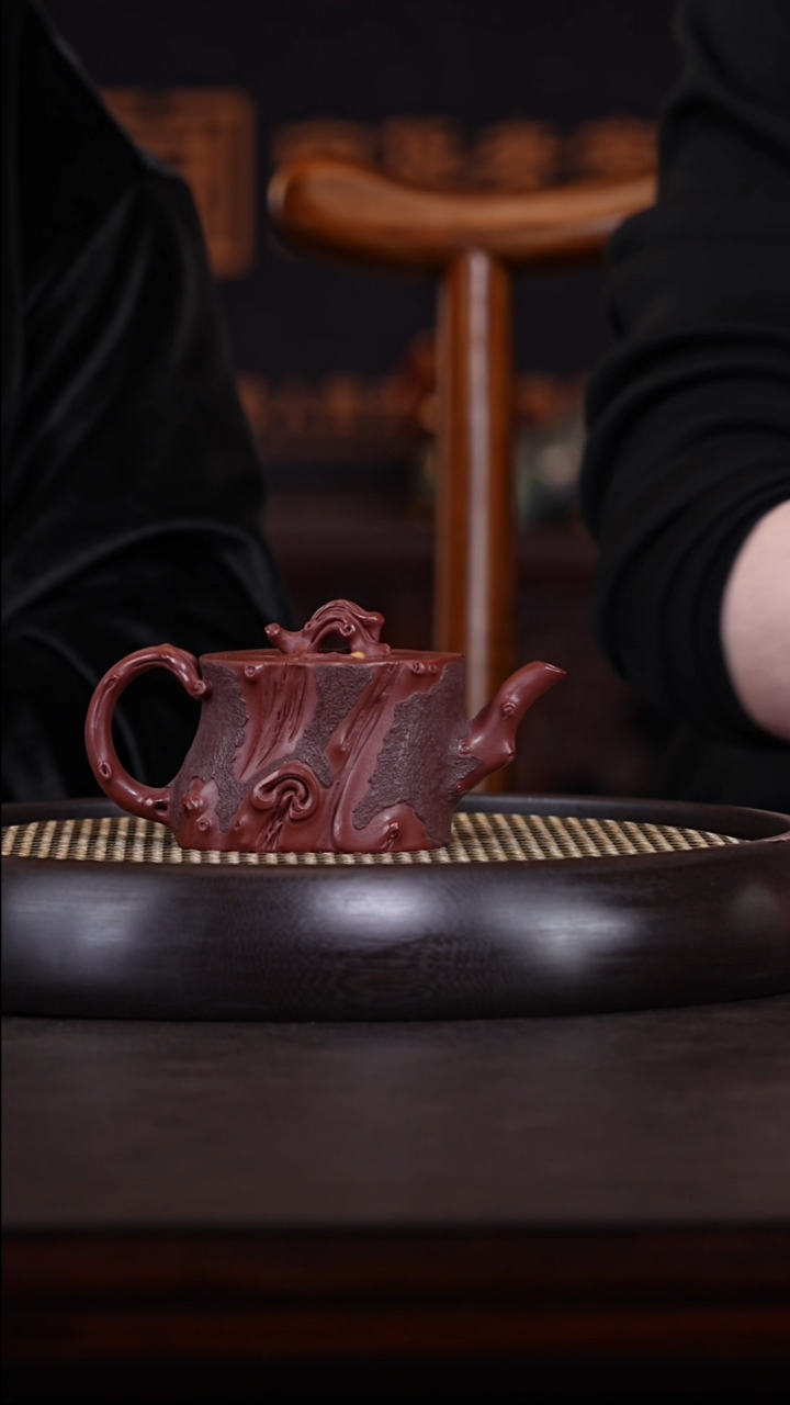 【闪购商品】紫砂茶壶淘壶坊22-43-底槽清树桩壶
