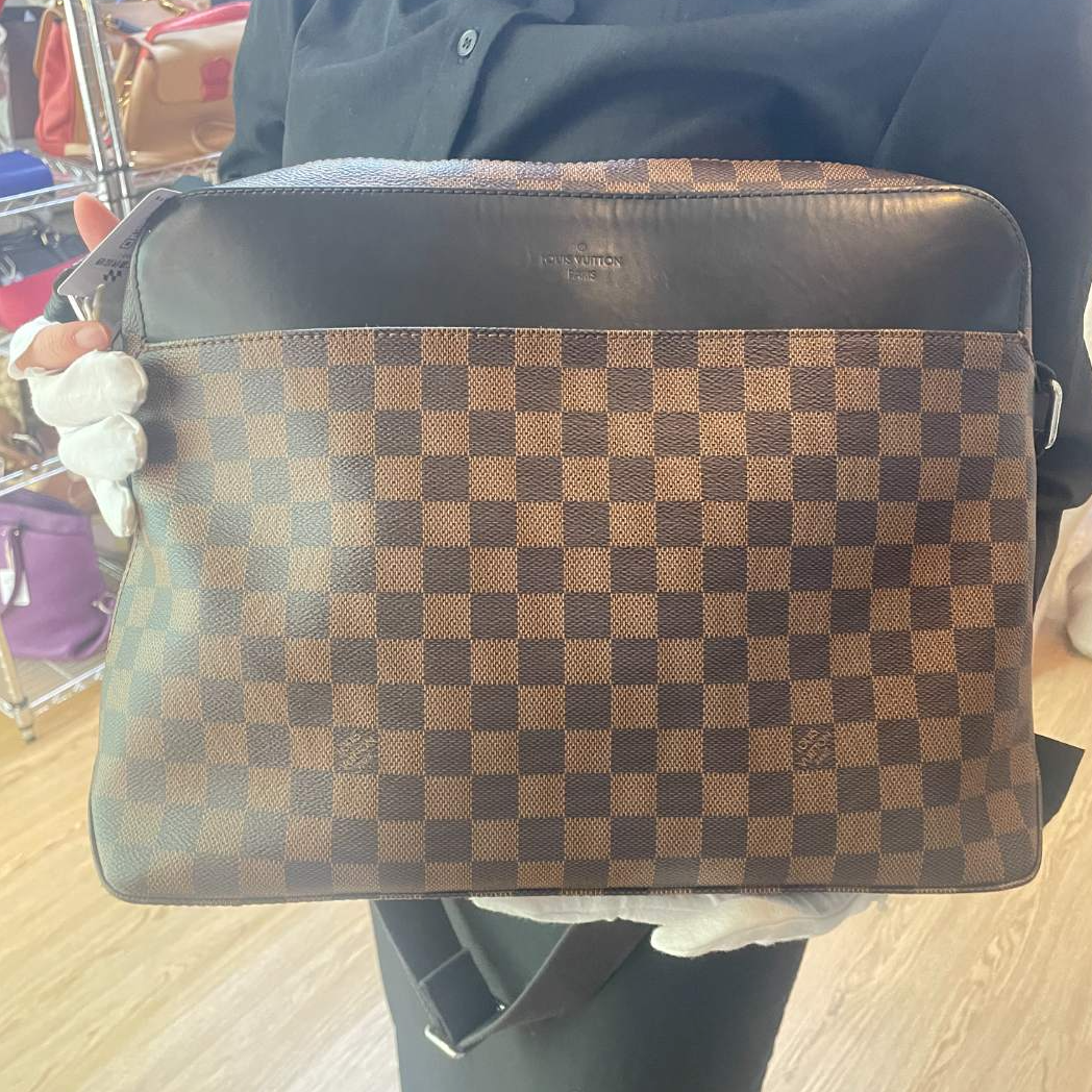 95新 LouisVuitton/路易威登 棋盘格邮差斜跨包/云海优选/65445