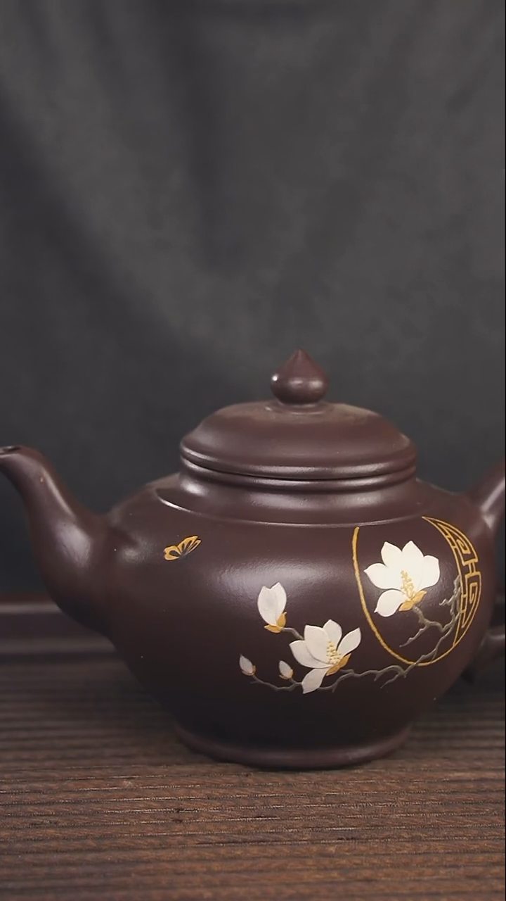 【闪购商品】紫砂茶壶300cc老紫泥顾氏手工紫砂