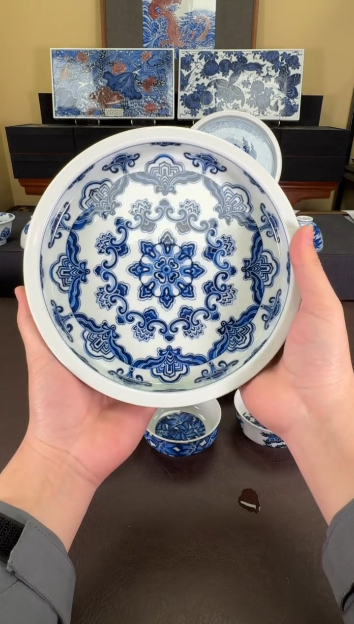 【闪购商品】羿器窑星空宝相纹壶承