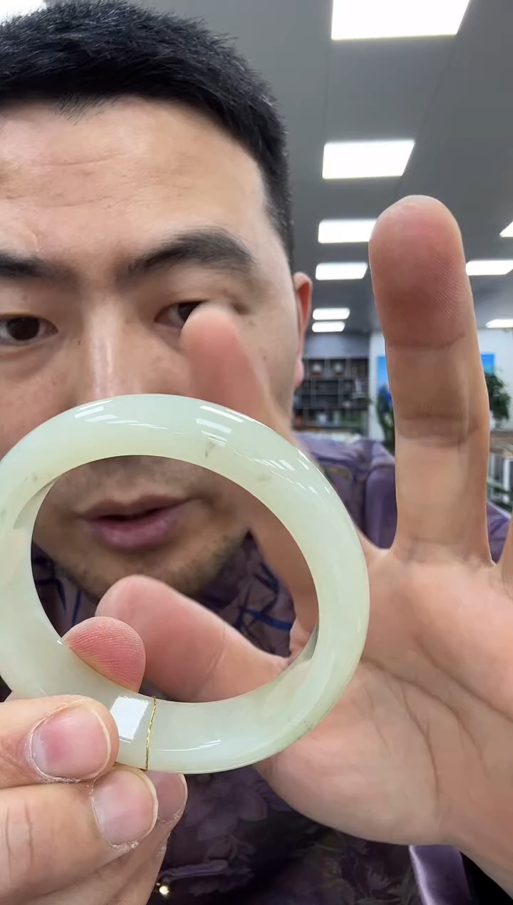 【闪购商品】和田玉手镯未镶嵌57-58 若羌252