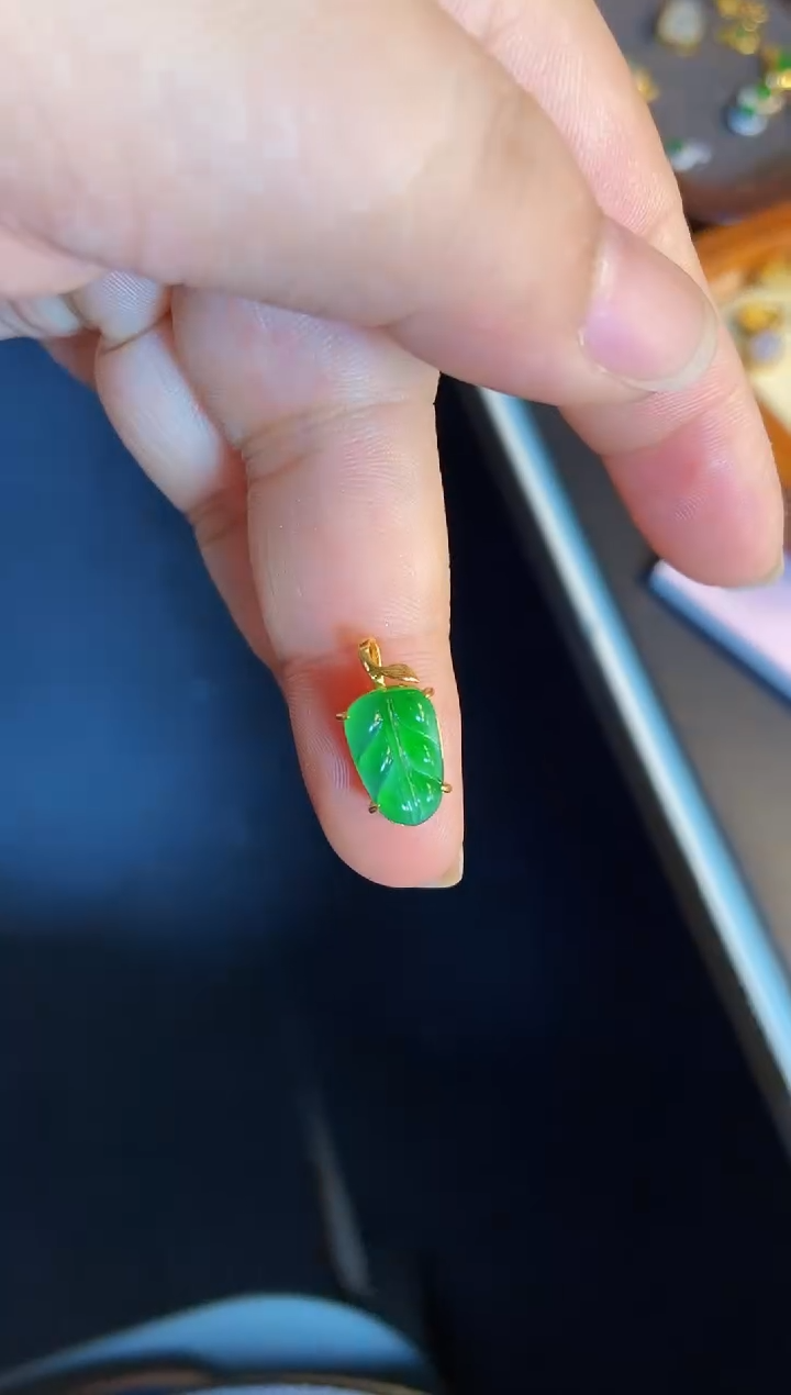 吊坠(不含链)银S925镶嵌翡翠1