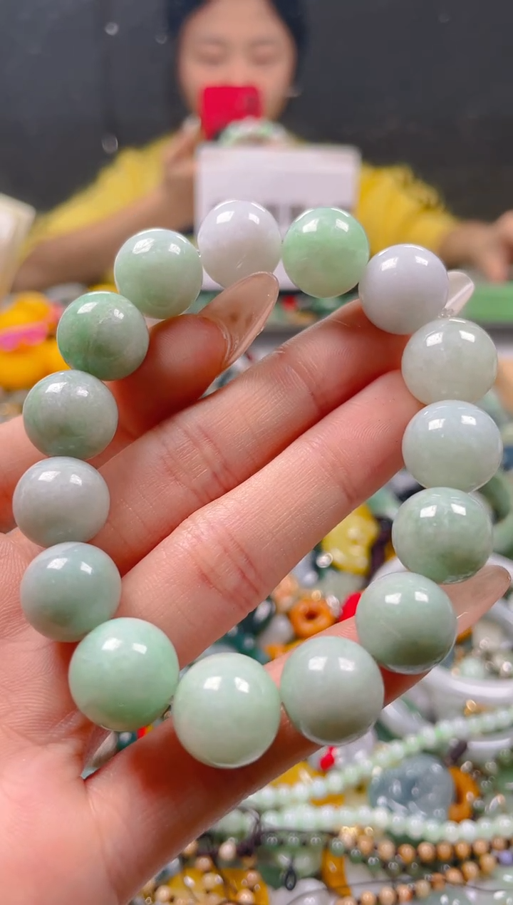 【闪购商品】翡翠颈饰未镶嵌13-14MM/Z/翡翠A货一图一物