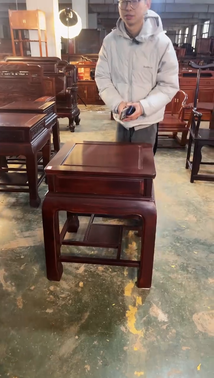 【闪购商品】黑酸枝木类成套家具黑酸枝角几  J25