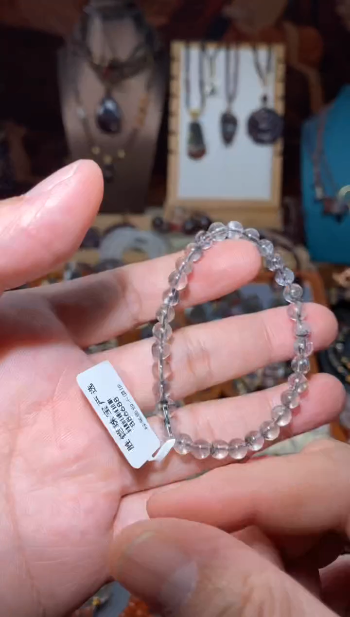 【闪购商品】水晶手串未镶嵌黑银钛