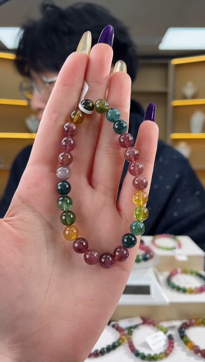【闪购商品】碧玺手串未镶嵌8mm（多样性发一件）