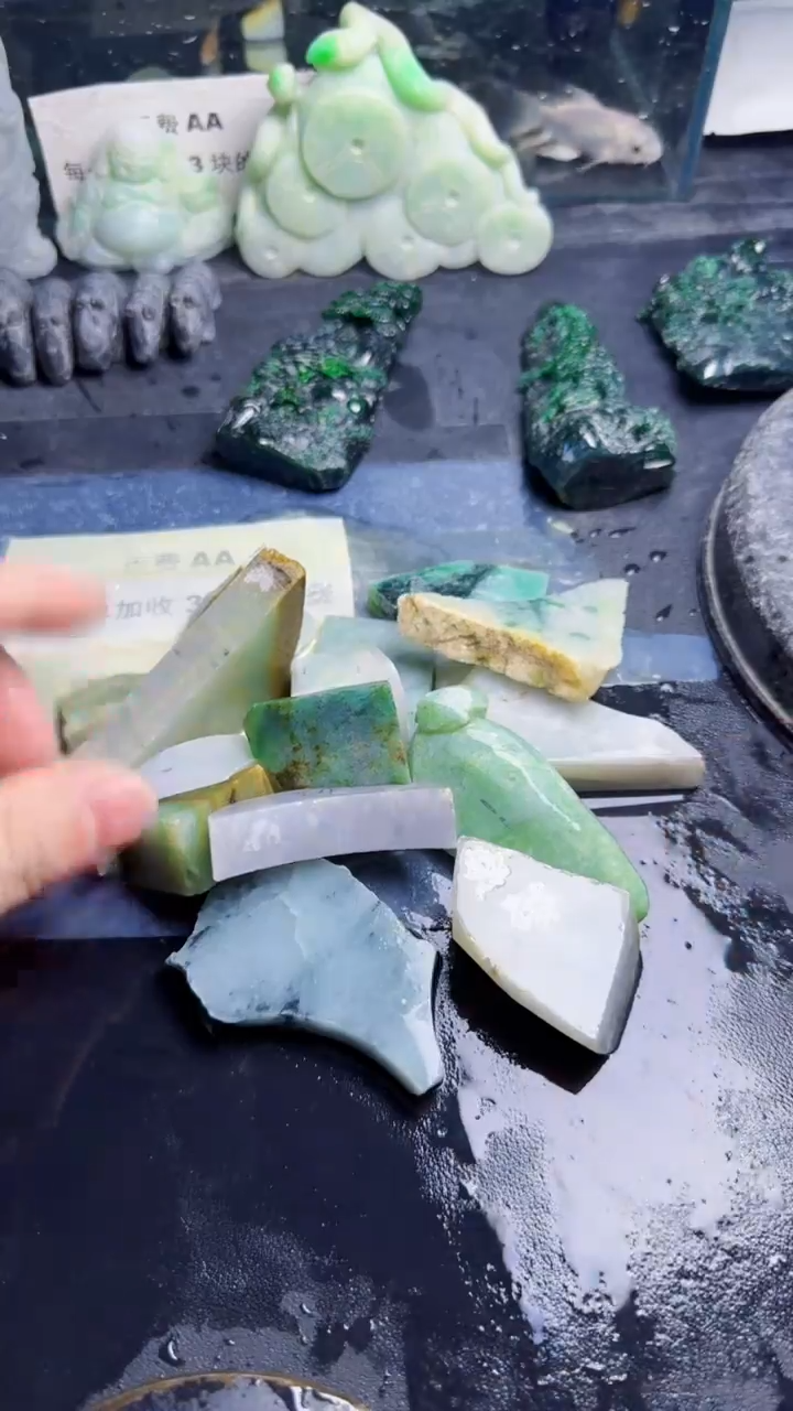 未镶嵌挂件翡翠天然翡翠041