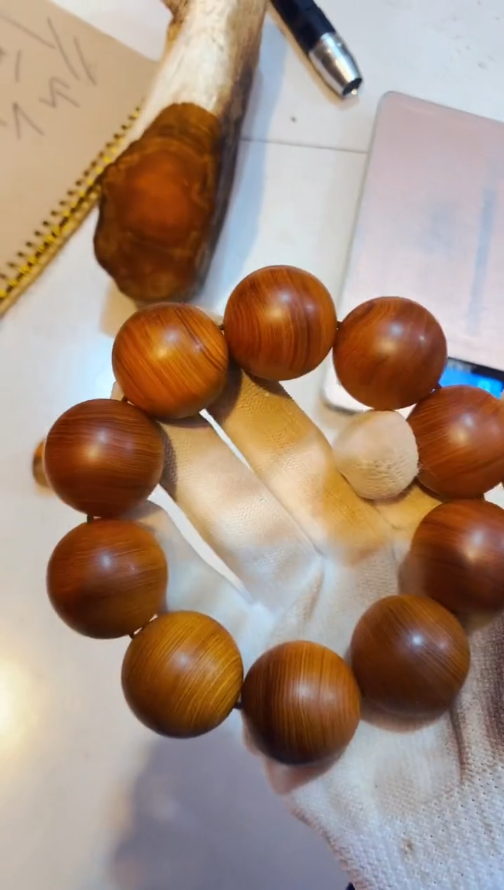 柏木（崖柏）圆2.5单条北太行崖柏手把件手串