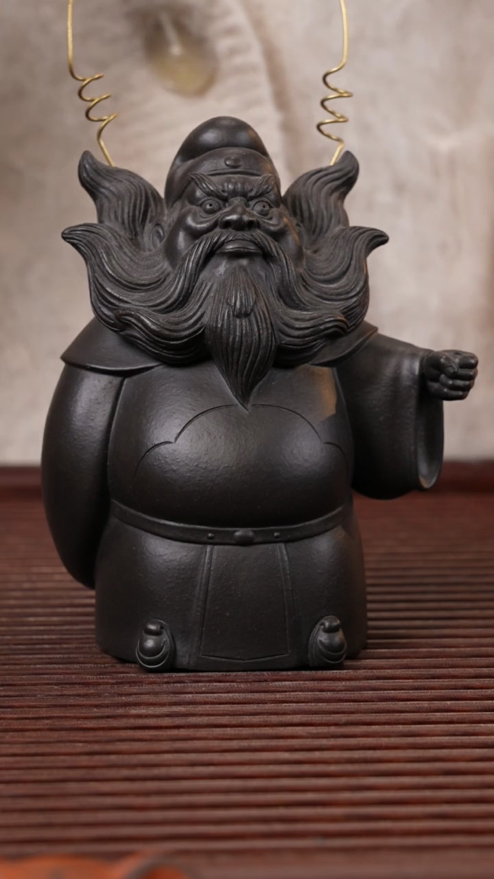 【闪购商品】紫砂茶宠钟馗香叉