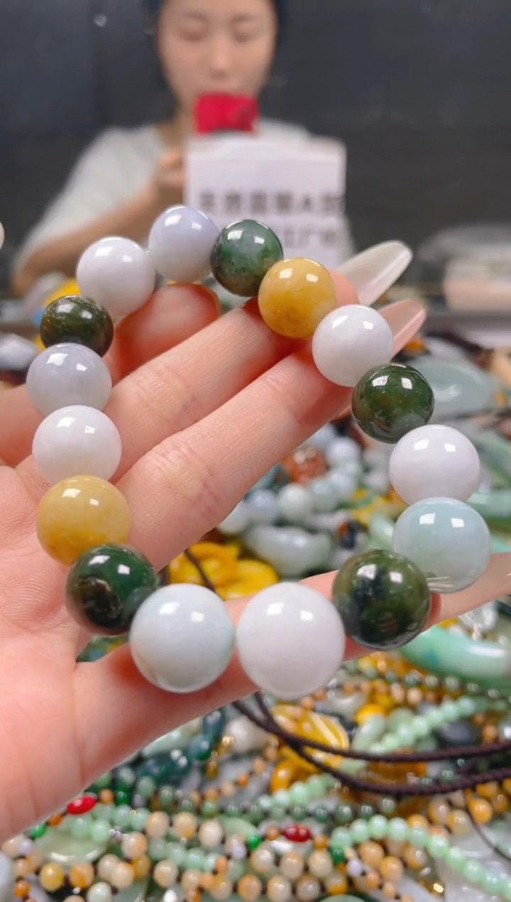 【闪购商品】翡翠颈饰未镶嵌13-14MM/B/翡翠A货一图一物