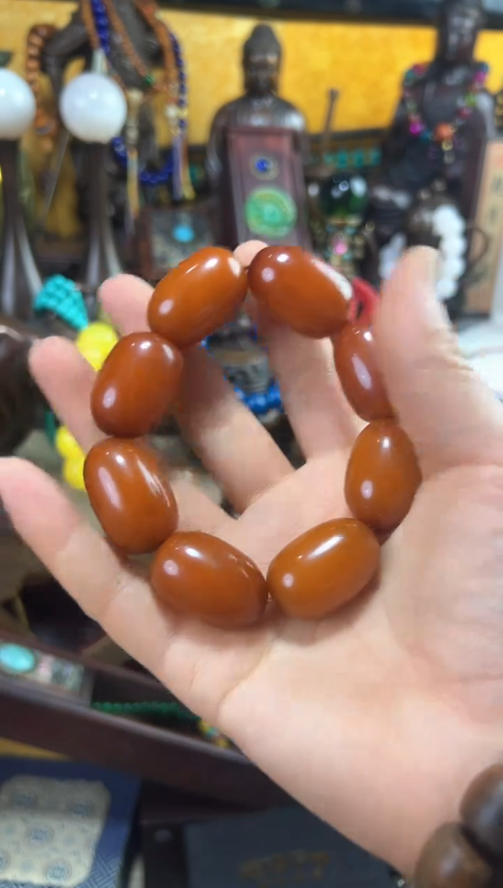 【闪购商品】蜜蜡手链未镶嵌猪妹精品专属链接