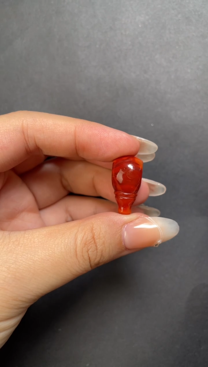 未镶嵌54南红玛瑙三通--11