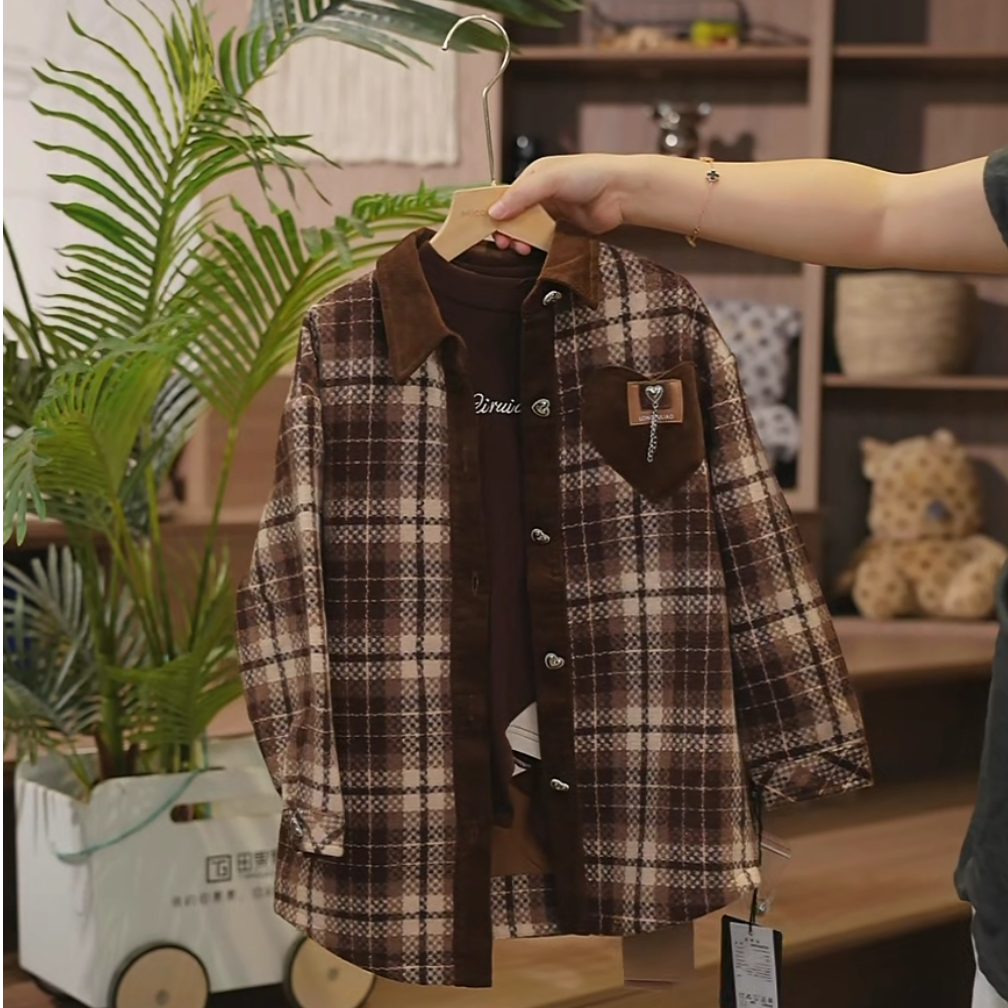 508262 韩版休闲男童女童洋气百搭秋冬款舒适外套