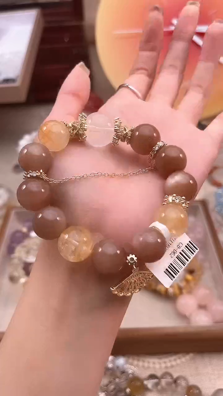【闪购商品】月光石手链未镶嵌多样性发货发其一颜色微差