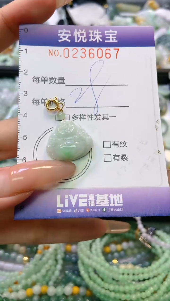 翡翠未镶嵌颈饰闪购0236067