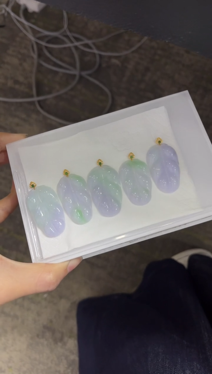 【闪购商品】翡翠颈饰18K金镶嵌A416/多样性发一件/配绳子