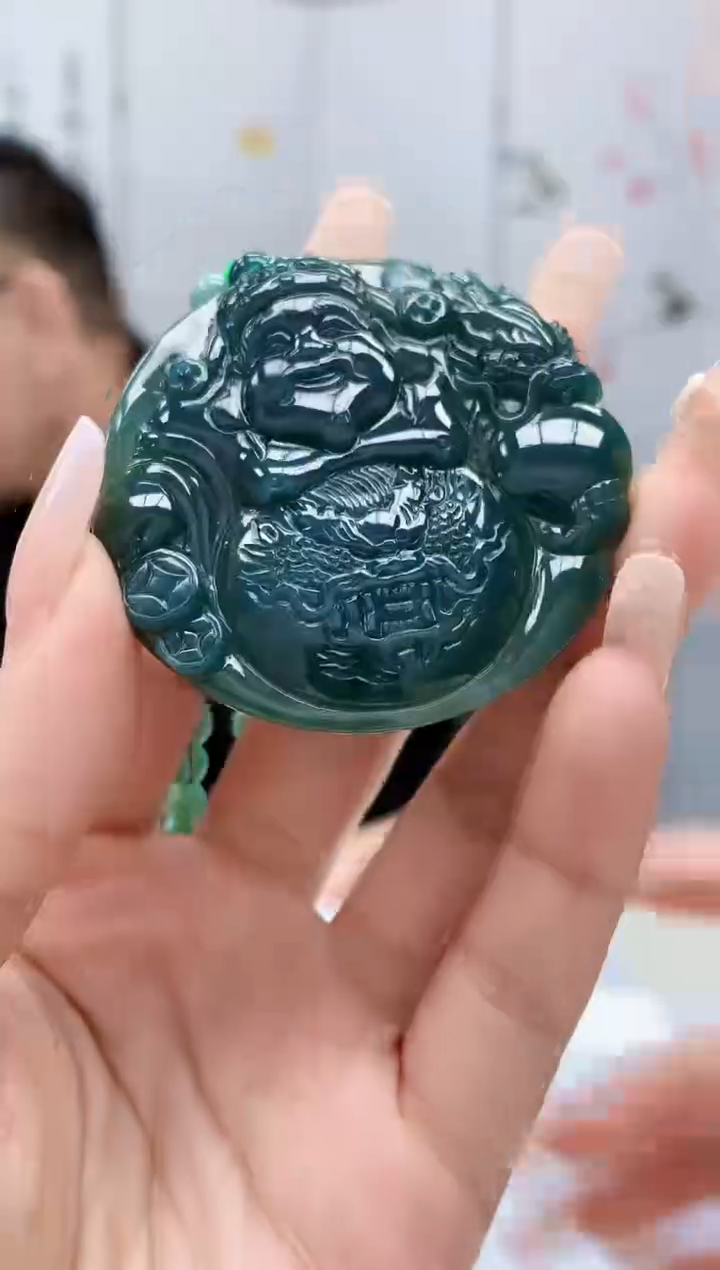 【闪购商品】定制翡翠未镶嵌5152lr-毛货挂件24