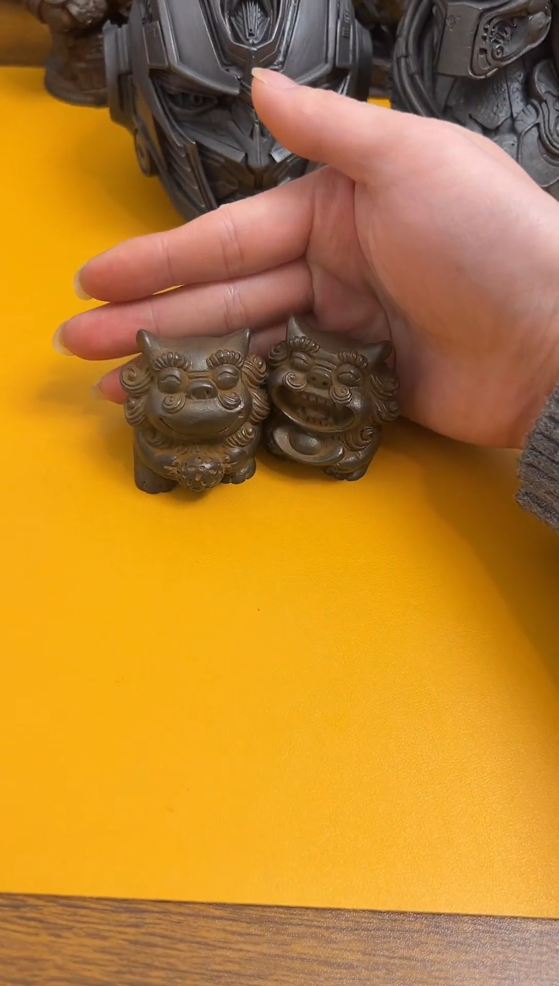 金属杨****馆实心铁艺--一对瓦猫
