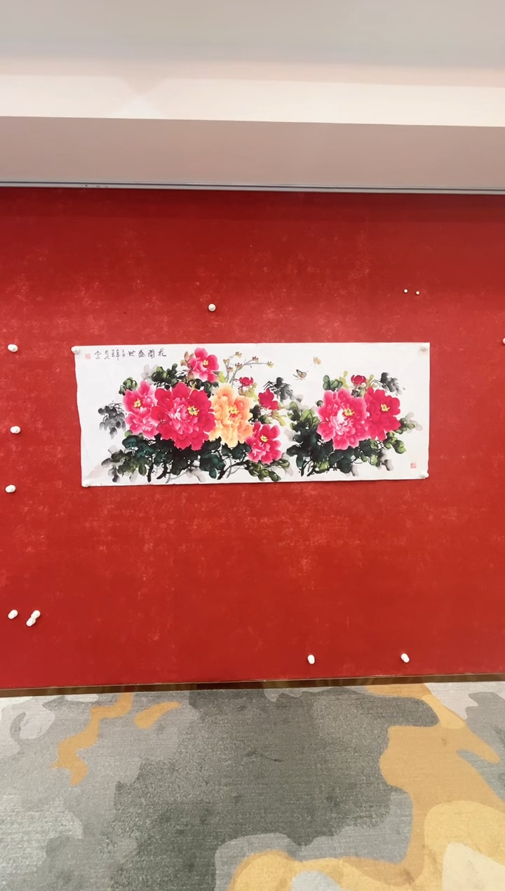 国画5.25-魏建军-四尺-牡丹随机发