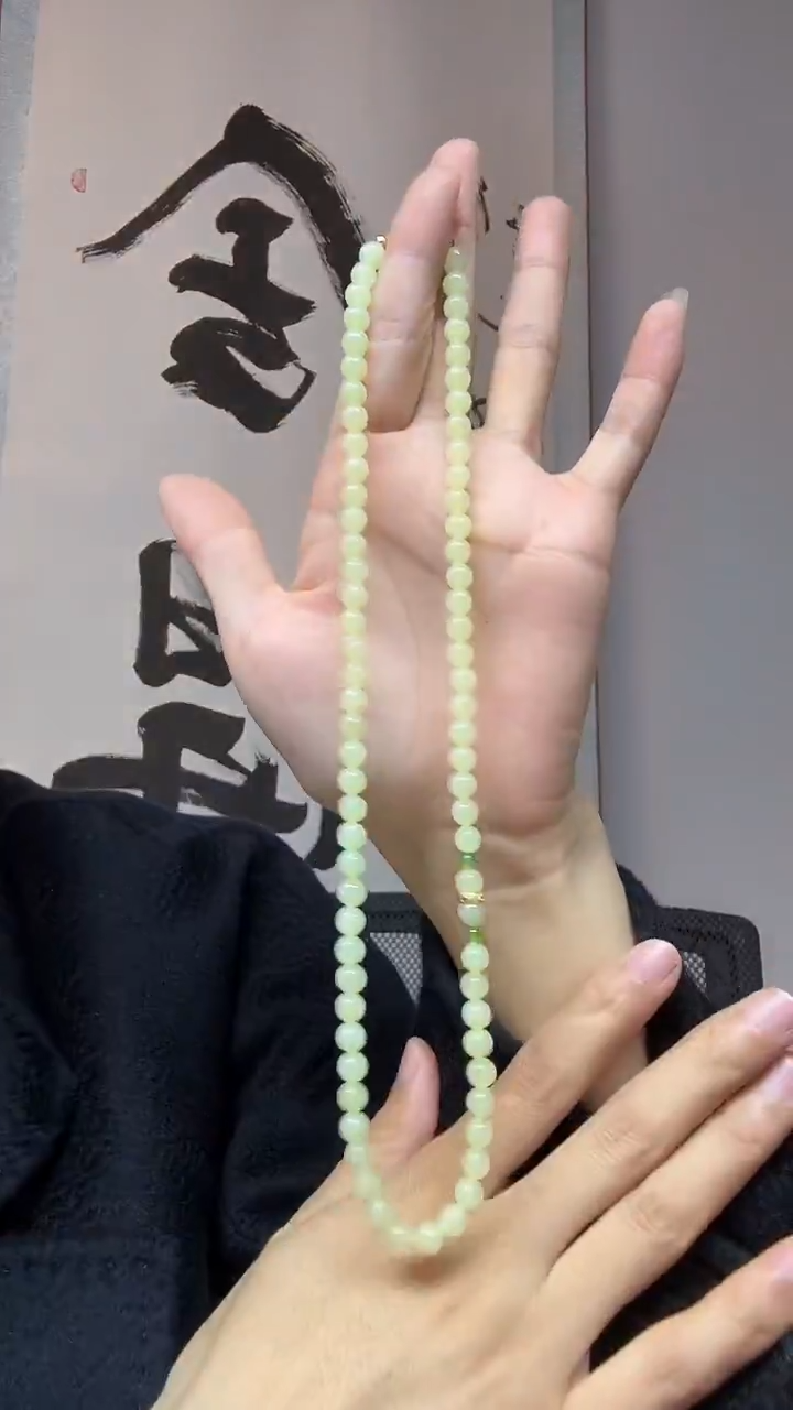 项链未镶嵌和田玉（黄玉）项链