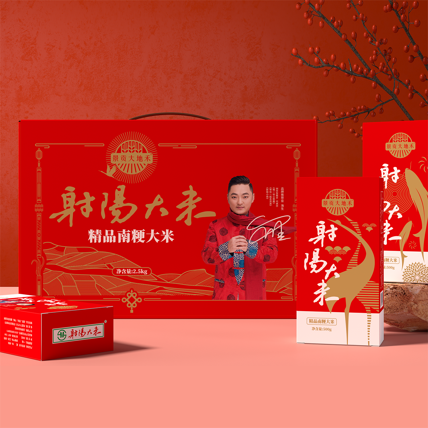 江苏精品南粳射阳大米礼盒装