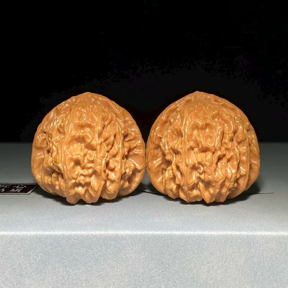 文玩核桃把件白狮子边39肚40高35