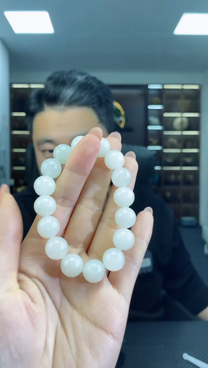 【闪购商品】和田玉手串未镶嵌卡12清货3