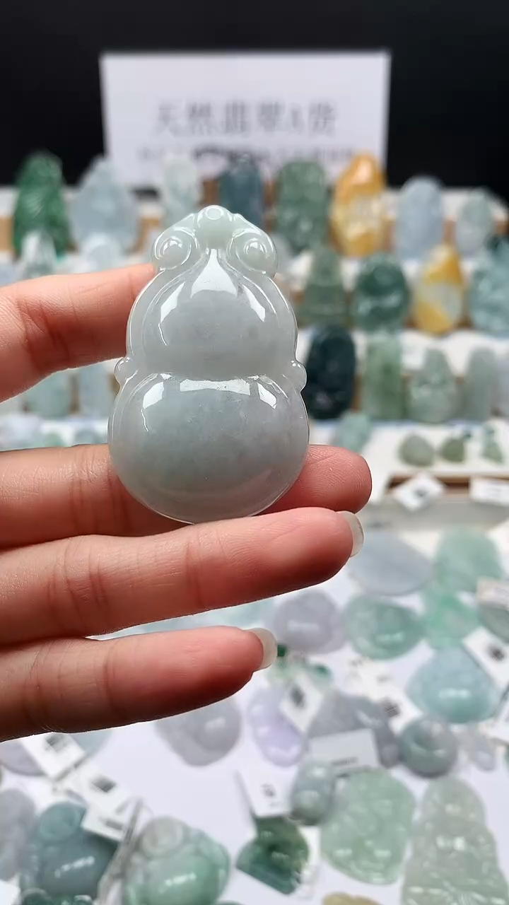 吊坠(不含链)未镶嵌翡翠9大葫芦