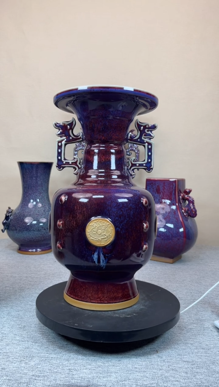 摆件陶神垕钧瓷收藏工艺品