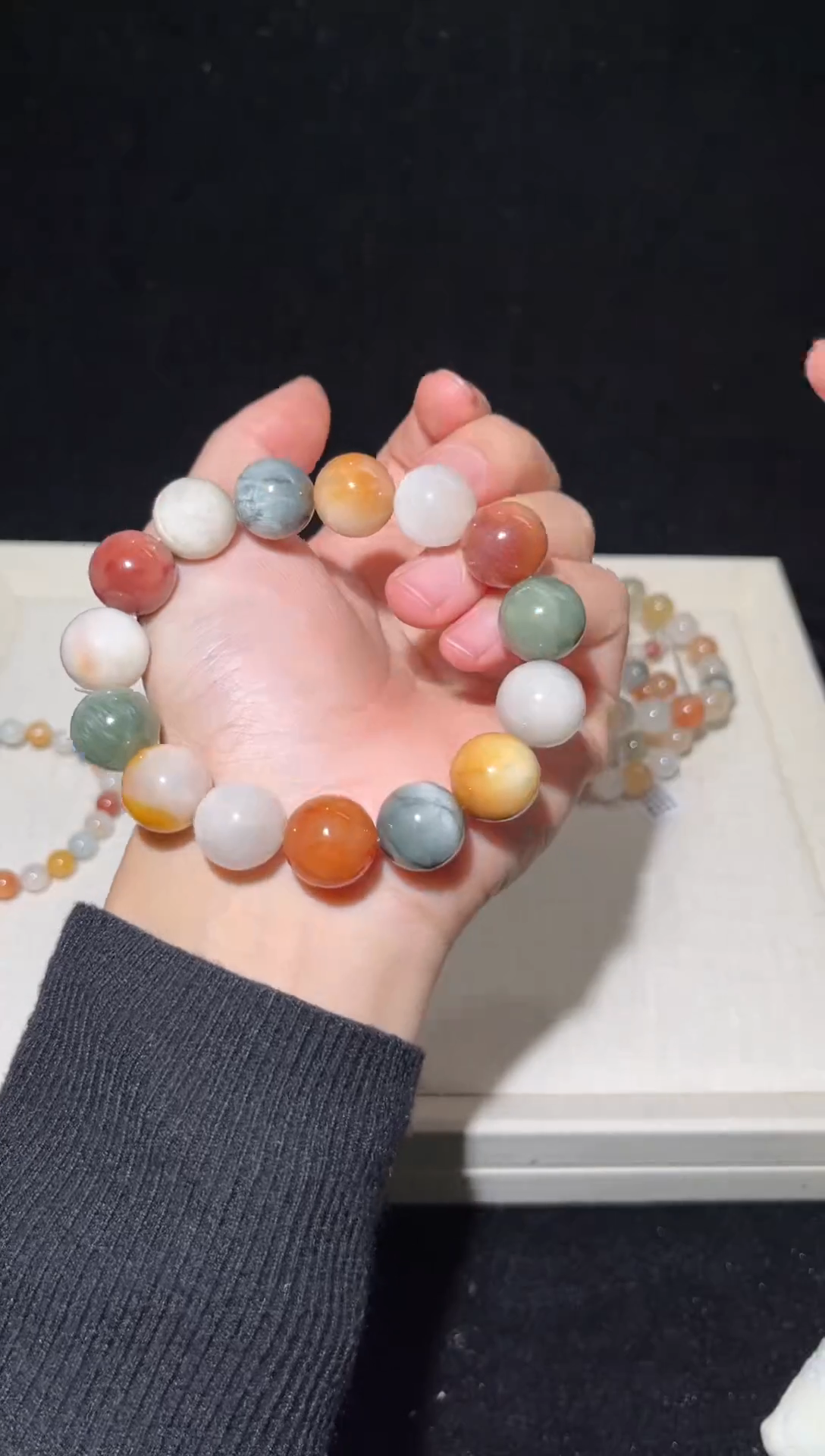 未镶嵌手串水晶55彩兔毛出厂价默认微瑕14+