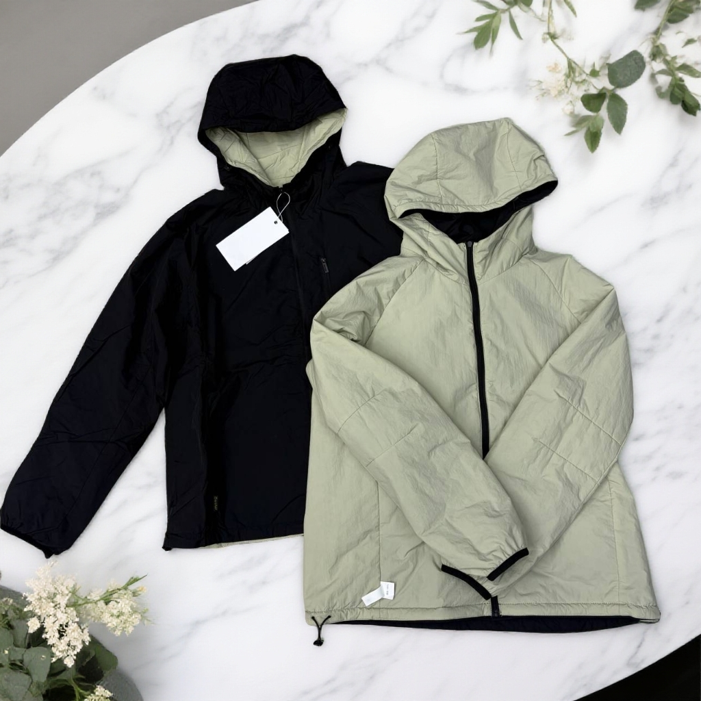 女款两面穿棉衣外套运动棉服防风冲锋衣棉衣情侣连帽