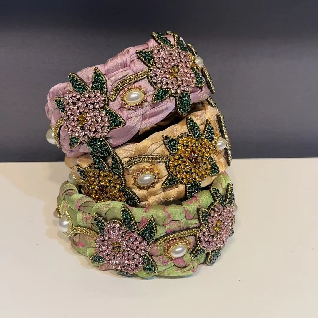 津玲新款2025【6687】原创手工高端定制发箍发饰百搭重工轻奢气质